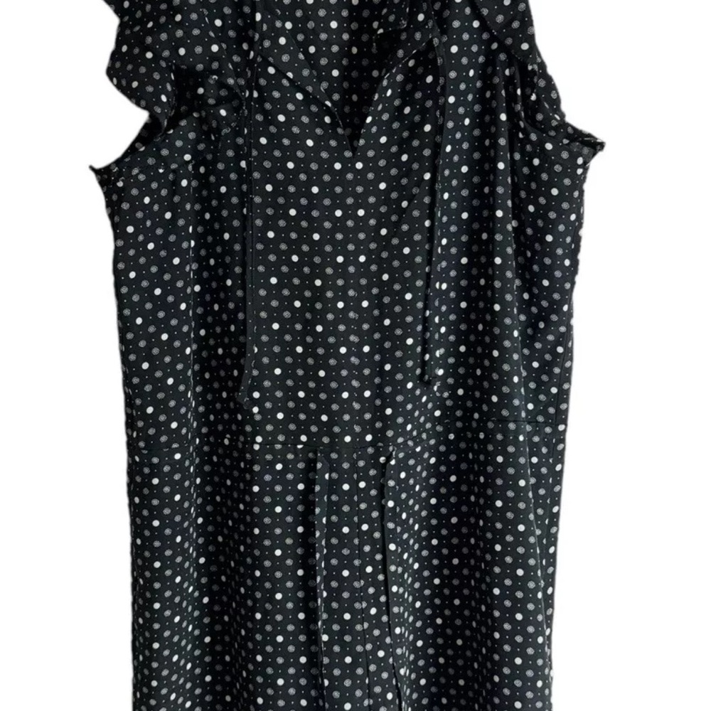 Madewell Silk Petaplay Black Dot Mix Romper Women’s Size Medium NWT